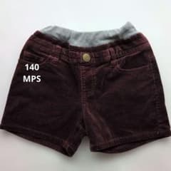 MPS コーデュロイ ハーフパンツ ボルドー 140のサムネイル
