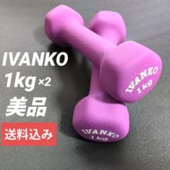 IVANKO 아령 1kg 2개 세트 퍼플