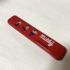 昭和レトロ 不二家ペコちゃん ミルキーMilky 缶ペンケース 筆箱 当時物