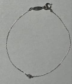 AHKAH ブレスレット ダイヤモンド 0.06ct ヌーディ 一粒 K18WG - メルカリ