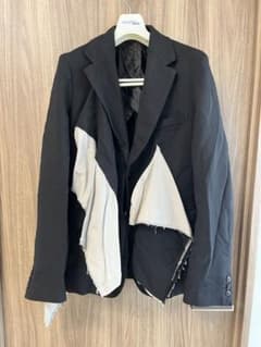 25SS　ポリ縮ジャケット　ポケット布　黒　フリル　CdG HP 25SS ポリ縮ジャケット ポケット布 黒 フリル CdG HP - メルカリ