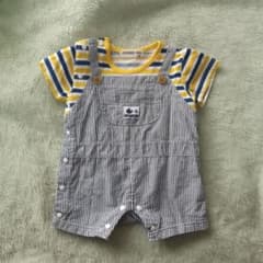 CROISSANCE BEBE オーバーオール風 ロンパース 70のサムネイル