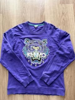 【激レアXXL】KENZO ケンゾー タイガー刺繍 スウェット パープルのサムネイル