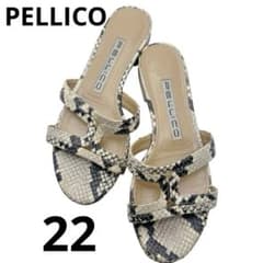 ✦ PELLICO ペリーコ ✦ パイソン フラットサンダル マルチストラップのサムネイル