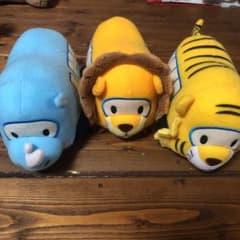 値下げ！大分アフリカンサファリ限定サファリバスぬいぐるみセットのサムネイル