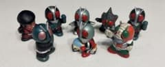 【超美品】仮面ライダーキッズ 2002年。指人形8体セット バンダイのサムネイル