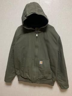 Carhartt フード付きジャケット Lサイズ オリーブ - メルカリ