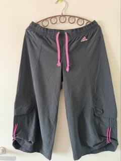 adidas アディダス レディース ハーフパンツ ブラック×ピンク Sサイズのサムネイル