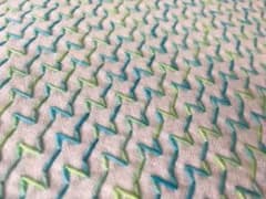夢彩刺し子のふきん（山道）のサムネイル