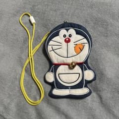 ドラえもん がま口 ネックポーチ デニム風のサムネイル