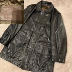 ヴィンテージ】黒 レザー ジャケット 4ポケット カーコート y2k - メルカリ