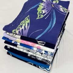 ゆりのはな　浴衣　女物　１０点　まとめ売り　未使用品～少々汚れ有り　綿　G812 ゆりのはな 浴衣 女物 10点 まとめ売り 着用可能～少々汚れ有り 綿