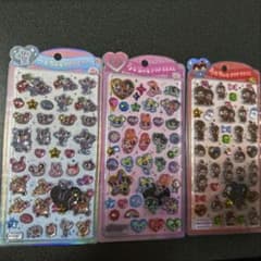&*e様 エンジェルブルーモンチッチパワパフシール3点セットのサムネイル