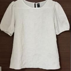 半袖 ブラウス ホワイト Mサイズのサムネイル