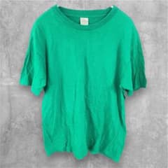 トップス　Tシャツ　半袖　緑　古着　グリーン　コットンのサムネイル