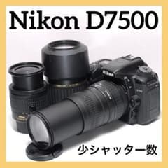 ✨美品✨高速連写✨Nikon D7500✨ トリプルレンズセット✨少シャッター数 ✨美品✨高速連写✨Nikon D7500✨ トリプルレンズセット✨少シャッター