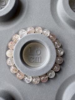 マニカラン産 ピンク　水晶 ブレスレット 16cmのサムネイル