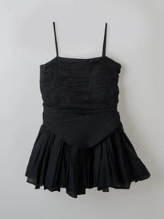 crinkle crinkle crinkle corset cami 黒 - メルカリ