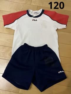 FILA 体操服 ひかりのくに ホワイト/レッド ネイビー 120 - メルカリ