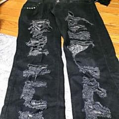 ダメージブラックデニムのサムネイル