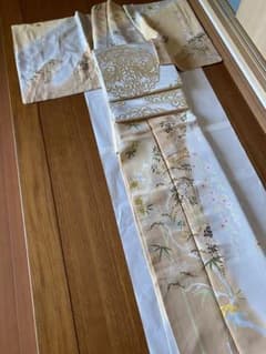 訪問着 付け下げ 松竹梅 七五三 初釜 駒刺繍 手描き友禅 川島織物 入卒