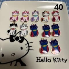 猫ちゃん チャーム 12個セット 金属 - メルカリ