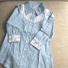 mama＊プロフ必須様 専用 新品 ダンガリー シャツ ☆ サイズ100のサムネイル