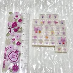 平成レトロ タイルシール ブロックシール うさぎ ウサギ ラメ - メルカリ