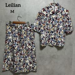 Leilian レリアン セットアップ ジャケット スカート 花柄 9号 M