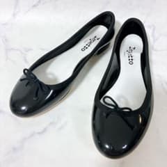 repetto レペット バレエシューズ レインシューズ 37ブラック 黒