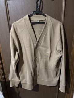 UNIQLO ベージュ カーディガン Lサイズ　メンズのサムネイル