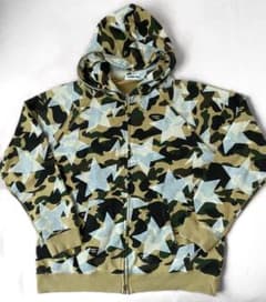 Bape カモ　スター　パーカー Lのサムネイル