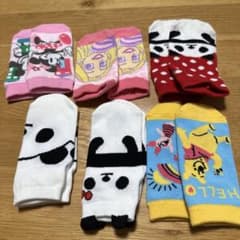 13〜15㎝　パンダ、ディズニー キッズ靴下 6足セットのサムネイル