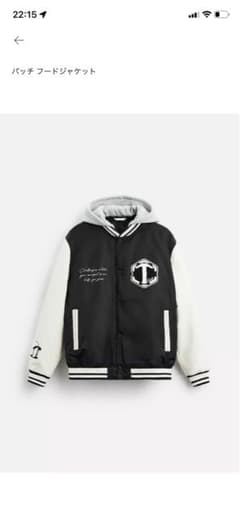 ZARA パッチ フードジャケット スタジャン - メルカリ