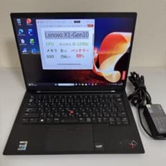 Lenovo X1 Carbon Gen10 Office バッテリ88% - メルカリ