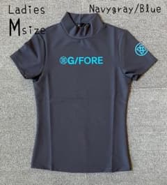 G/FORE ジーフォア Mサイズ レディース モックネック ネイビーグレー G/FORE ジーフォア Mサイズ レディース モックネック ネイビーグレー