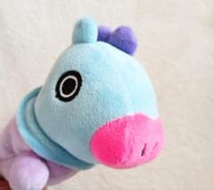 BT21 MANG 봉제 인형 펜 화장품 화장 문구 파우치 호비 반탄