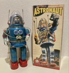 大阪ブリキ玩具資料室 野村トーイ復刻版『ASTRONAUT 青』 大阪ブリキ玩具資料室 野村トーイ復刻版『ASTRONAUT 青』 - メルカリ