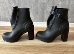 HUNTER ハンターオリジナル ガロッシュ アンクルベルト ヒールレインブーツのサムネイル