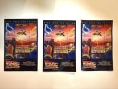 バックトゥザフューチャー 4DX ステッカー 3枚セット 40周年　入場者特典のサムネイル
