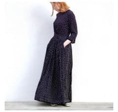美品 シンメ マキシワンピース ドット パイピング 美品 シンメ マキシワンピース ドット パイピング - メルカリ