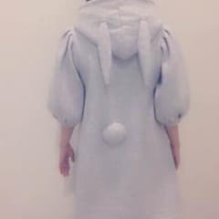 ミンプリュム うさぎワンピ グレーのサムネイル