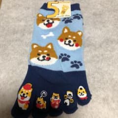 柴犬ちゃん5本指靴下のサムネイル