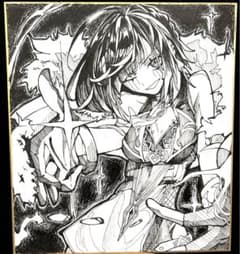 原神 夜蘭 手描き アナログイラスト - メルカリ