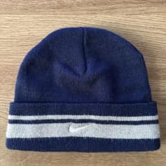 Nike ニット帽 ネイビー/グレー ONE SIZEのサムネイル