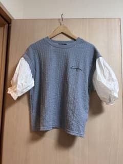 ブルー 半袖 トップスのサムネイル