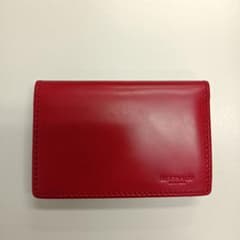 【新品】コードバンカードケース（名刺入れ）＜レッド＞のサムネイル