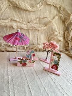 マ*ン様 ハンドメイド　ミニチュア　お花見セットのサムネイル