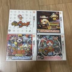 妖怪ウォッチ 3DS ソフト 4本セット まとめ売り 元祖 三国志 バスターズ2のサムネイル