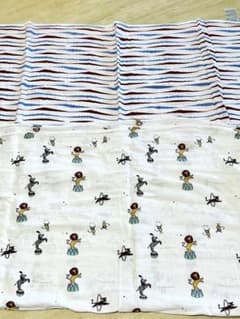 【美品】2枚まとめ売りエイデンアンドアネイ　モスリンスワドル　120×120cmのサムネイル